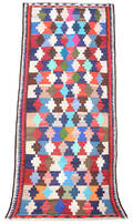 Persisk Kermanshah nomade-kelim, 343x156 cm.