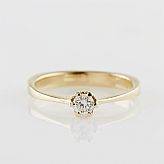 Ring 14 k guld briljant
