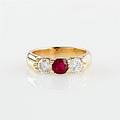 Ring 18 k guld briljanter