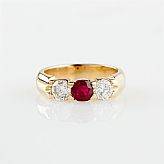 Ring 18 k guld briljanter