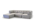 COUZ 156. Modulsofa bestående af 4 moduler, betrukket med slidstærkt SOHO stof i Light Grey. Designet af COUZ DESIGN TEAM