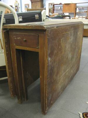 Slagbord med låda, 1800-tal