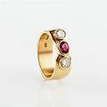 Ring 18 k guld briljanter