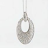 Hänge 18 k vitguld briljanter