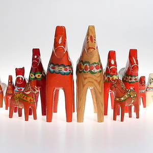  DALAHÄSTAR, 14 st, 1900-tal.