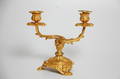  KANDELABER, gjuten brons rokokostil, 1900-tal.