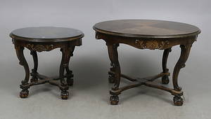  BORD, 2 st, chippendale-stil, 1900-talets första hälft.