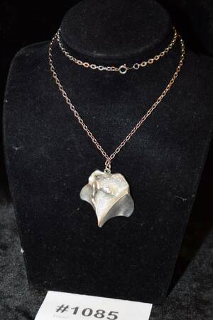 Halsband med hänge, silver, L 60 cm