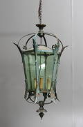  TAKLYKTA, metall samt glas, 18001900-tal.
