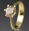 Solitaire ring ca. 0.90 ct.