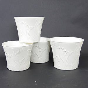  YTTERFODER, 4 stycken, Liljekonvalj, Gustavsberg.