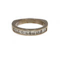  RING, 14k vitguld med diamanter, ca 1,00 ct.