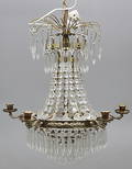  TAKKRONA, empirestil, 1900-tal, total höjd ca. 96 cm.