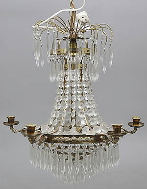 TAKKRONA, empirestil, 1900-tal, total höjd ca. 96 cm.