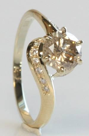 Brillantring, ca. 1.23 ct.