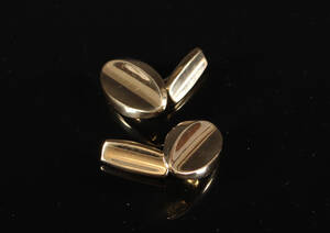 Par manchetknapper, 14 kt. guld 2