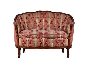  BAROCKSOFA. Stilmöbel mit dicker Polsterung, ca. 1950.