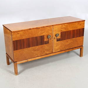  SIDEBOARD, björk, Art Deco 1930-tal.