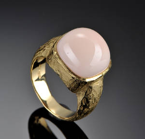 Lund of Copenhagen. Guldring med koral