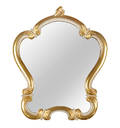  MEDAILLIONSPIEGEL. Fassung in Elfenbein und Gold, zierliches Format.