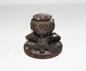  LJUSSTAKE, gjutjärn, 1800-tal.
