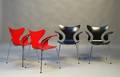 Arne Jacobsen 1902-1971. Sæt på fire armstole Liljen, model 3208 4