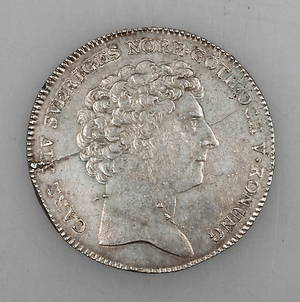  MYNT, 1 Riksdaler, Karl XIV Johan, 1824.