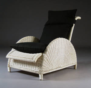 Arne Jacobsen. Pariserstol udført i naturfarvet rattan