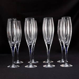  CHAMPAGNESTRUTAR, 8 st, Intermezzo, Erika Lagerbielke, Orrefors.