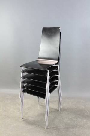 Stapelbara stolar 6 st