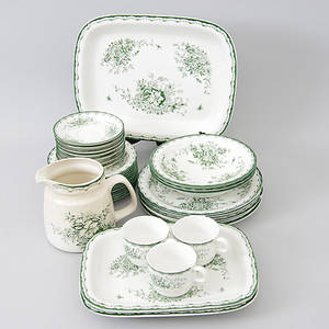  SERVISDELAR, Grön Anna, Rörstrand.