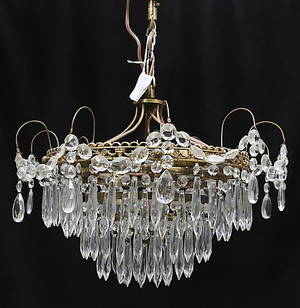  TAKLAMPA, 1900-talets mitt, total höjd ca. 45 cm.