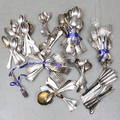  BESTICK, ca 190 delar, nysilver, Gammal Fransk, olika tillverkare, 1900-tal.