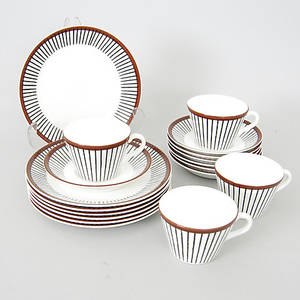  KAFFESERVISDELAR, Spisa Ribb, Stig Lindberg, Gustavsberg.