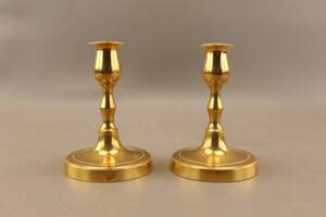 Ljusstakar i mässing 1 par