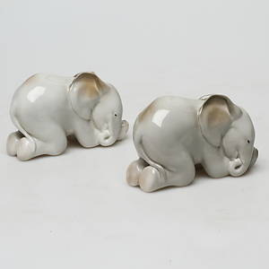 FIGURINER 2 st, porslin, Lomonosov, Ryssland.