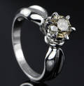 Solitaire ring ca. 1.08 ct.