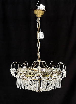  TAKLAMPA MED PRISMOR, 1900-tal.