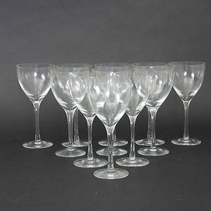  RÖDVINSGLAS, 11 stycken, Chateau, Bertil Vallien, Kosta Boda.