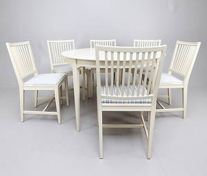  MATSALSMÖBEL, 7 delar, 196070-tal.