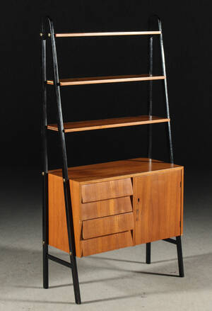 Bokhylla, teak, 195060-tal