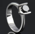 Solitaire ring ca. 1.08 ct.
