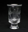  KONSTGLAS, Erik Höglund för Boda, signerad, 1900-tal.