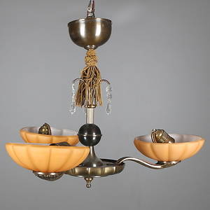 TAKLAMPA, 1900-talets mitt, höjd 50 cm.