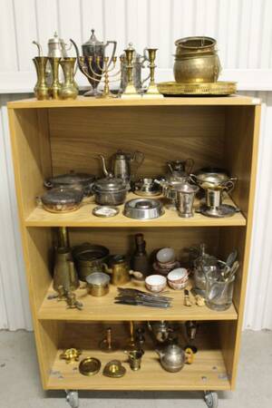 Diverse nysilver, mässing mm