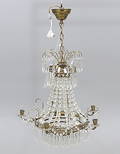  LJUSKRONA, empirstil, 1900-tal, total  höjd ca. 75 cm.