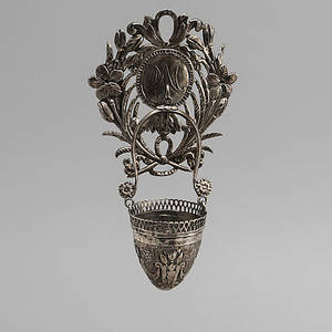 APPLIQUE, silver,1800-tal. Total vikt 80 gram.