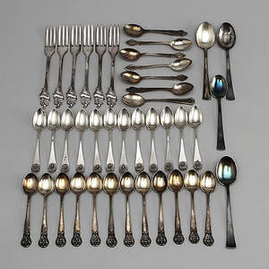 SILVER, 41 delar, vikt ca 490 gram.
