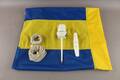 Flagga i nylon med tillbehör