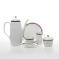  KAFFESERVIS, 26 delar, porslin, Otello, Rörstrand, omkring 1900-talets mitt.